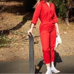❤️ RARE Fashion Brand Company Red Jumpsuit